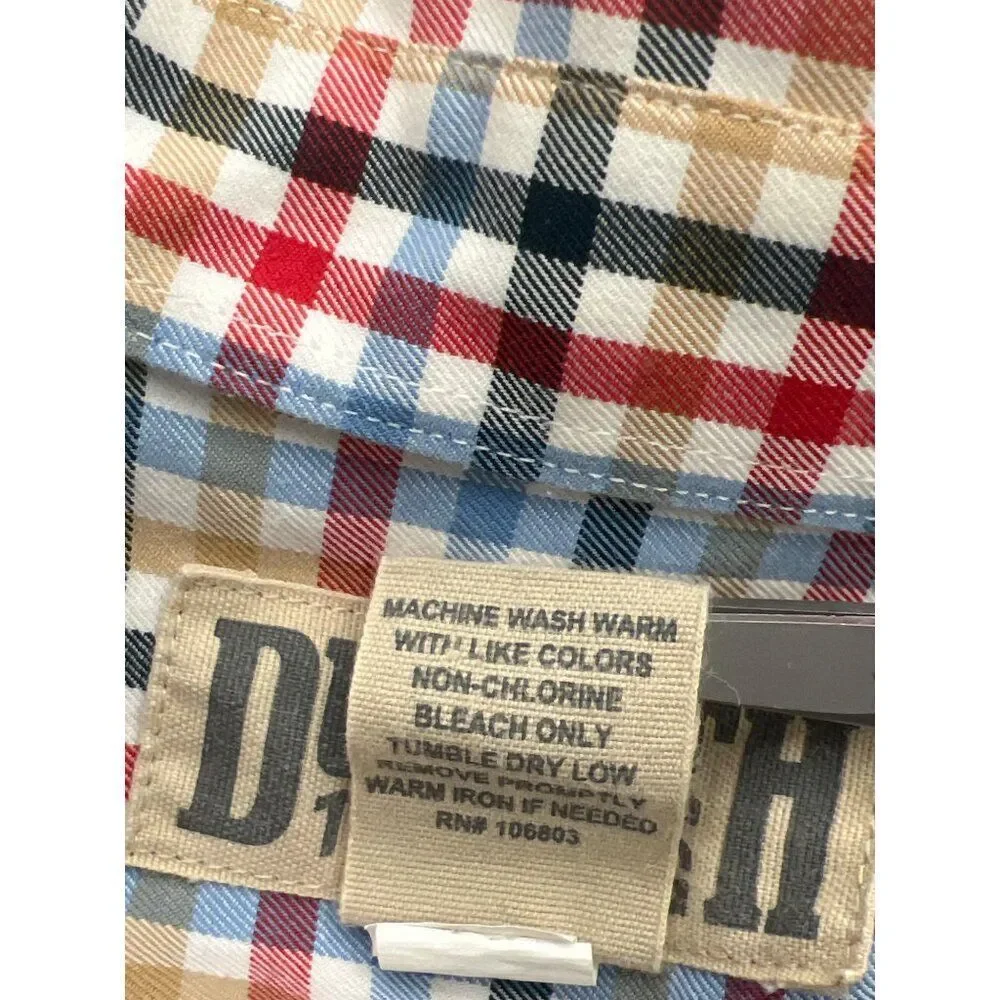 Duluth Multicolored Checked Short Sleeve Men's Shirt Size 2XL